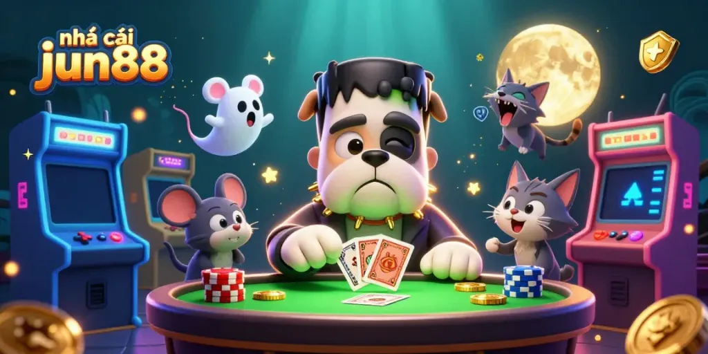 Join the fun at nhà cái jun88 with unique characters and lively casino gaming elements!
