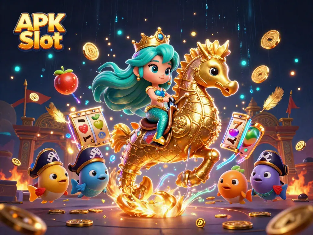 Play thrilling APK Slot games with vibrant casino characters and exciting elements.