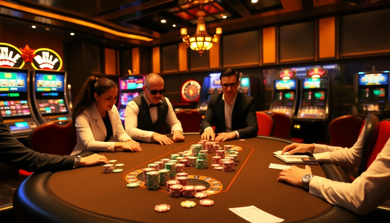 Join the excitement of online gambling at https://789f.site/ with vibrant poker tables, chips, and roulette wheels.