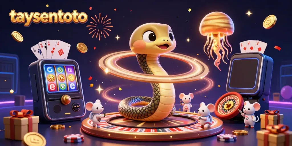 Spin the roulette wheel with taysentoto's vibrant space-themed casino scene featuring characters and game elements.
