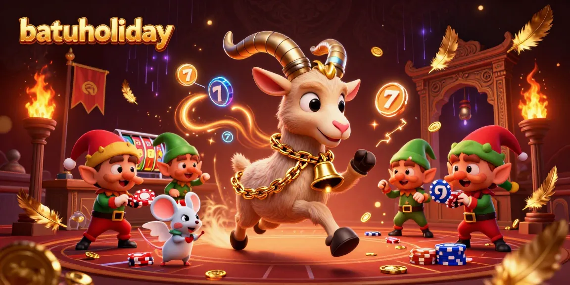 Experience thrilling gaming action at batuholiday's unique casino featuring festive Krampus characters.