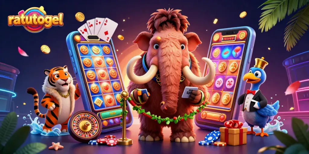 Ratutogel menawarkan permainan kasino yang menarik dengan mammoth dan harimau prasejarah di pintu masuknya.