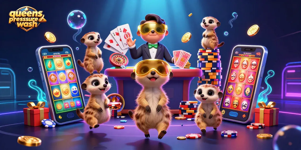 Experience the thrill of queenspressurewash as meerkats manage a vibrant casino atmosphere filled with action-packed gaming elements.