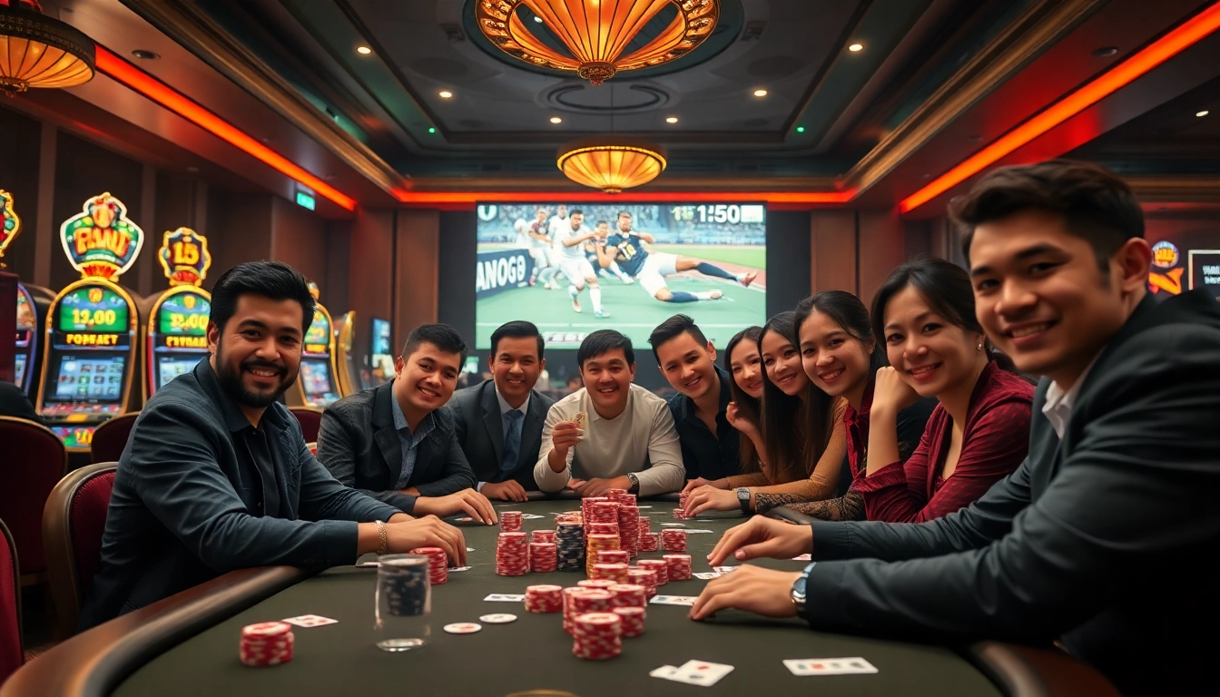 Experience thrilling poker action at luongsontv as gamblers enjoy seamless play in a luxurious casino setting.