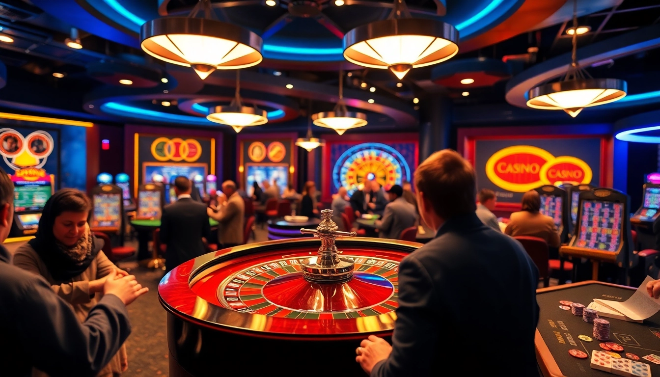 OLYMPUS88 menunjukkan suasana kasino yang cerah dengan pemain bersemangat di meja roulette.