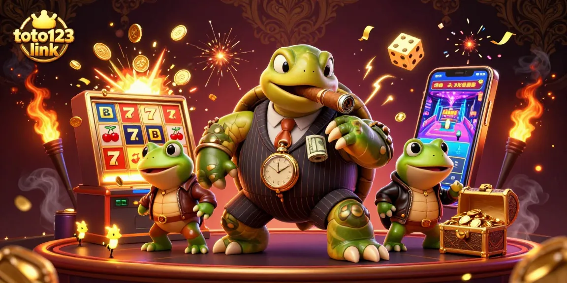 Win big with toto123 link through exciting casino games and vibrant visuals in a dynamic 3D scene!