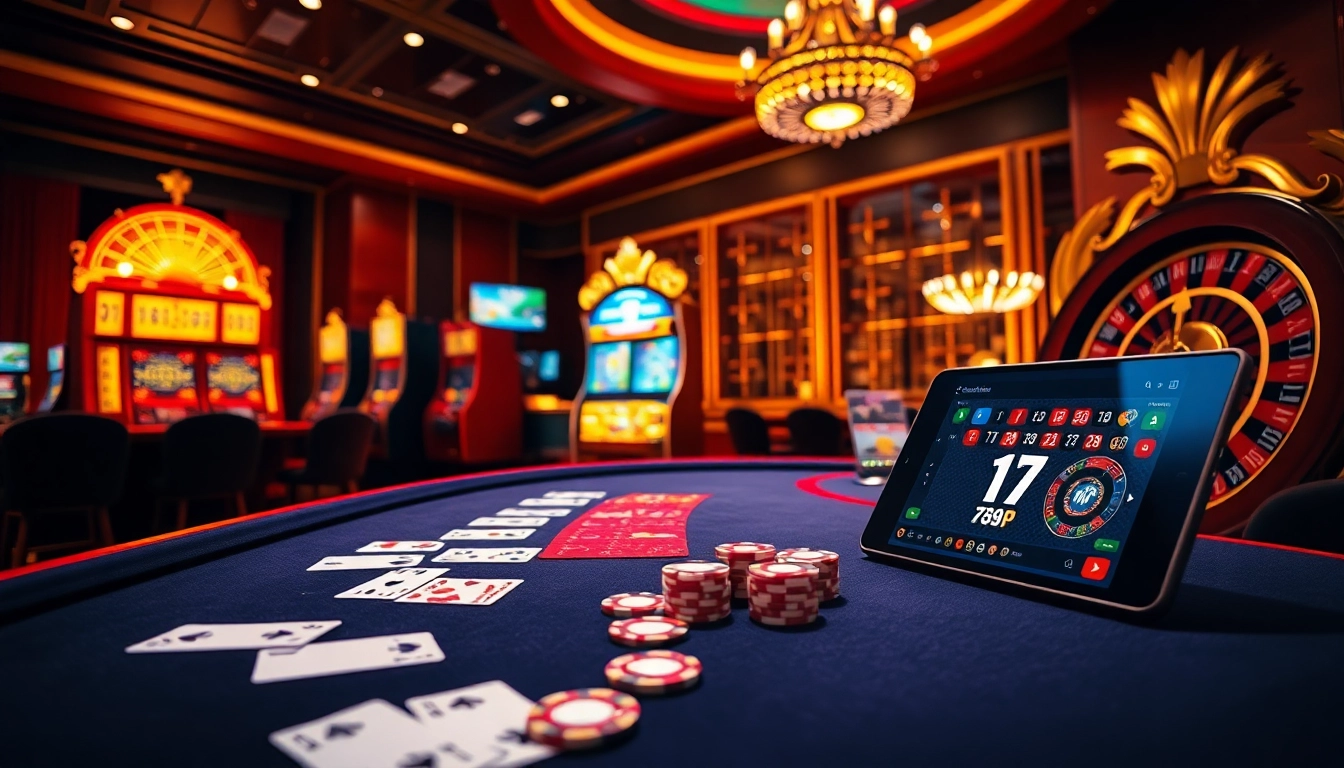 Experience the excitement of gambling with the luxurious atmosphere of nhà cái 789p, featuring stylish poker tables and vibrant slot machines.