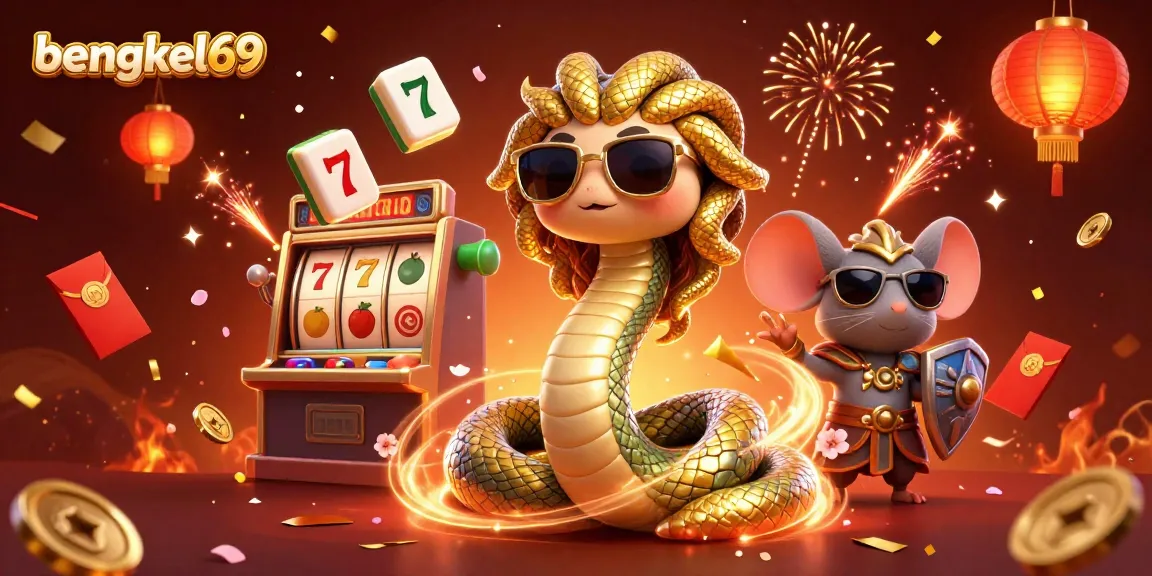 Win big at bengkel69 with a magical 3D scene of friendly characters amidst casino excitement.