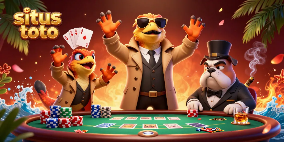 Mencoba menang besar di situs toto dengan kucing poker dan bouncer bulldog yang curiga.