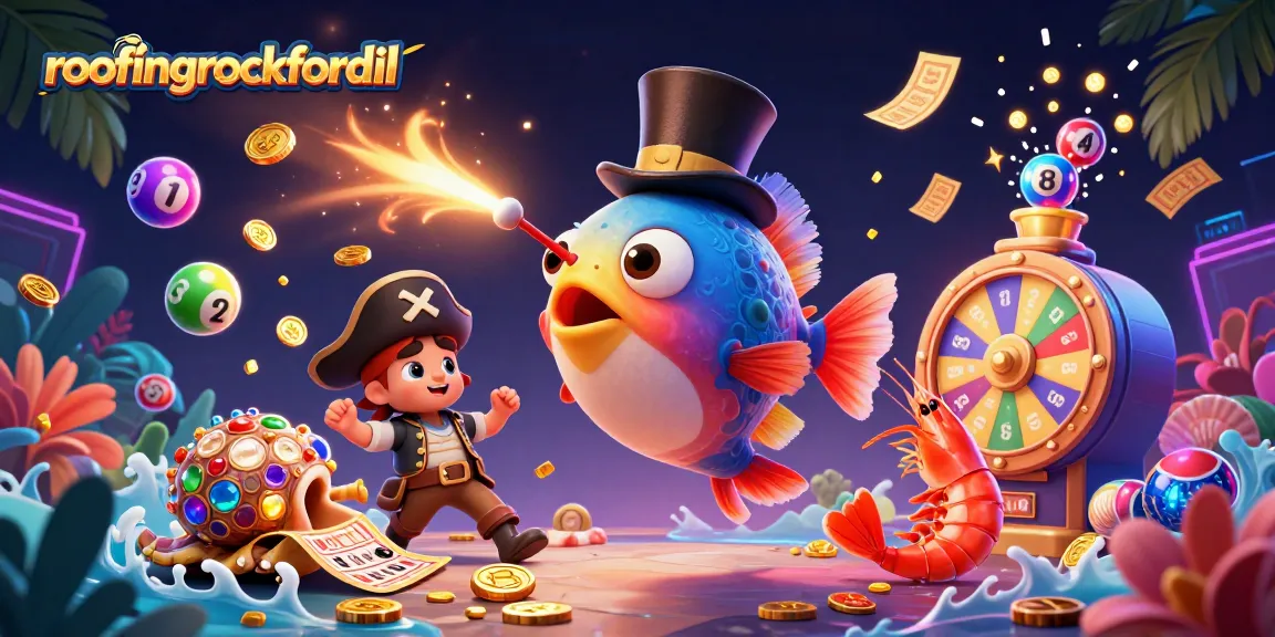 Experience thrilling wins with roofingrockfordil's dynamic lottery scene featuring vibrant characters.
