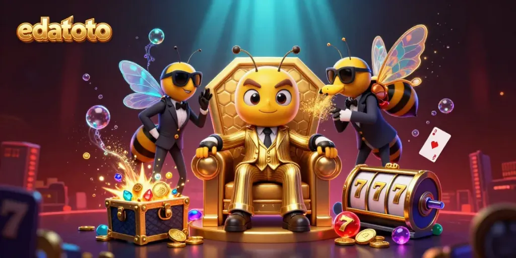 edatoto memberikan pengalaman bermain kasino dengan bos mob bumblebee, tumpukan koin emas, dan gulungan slot yang menarik.