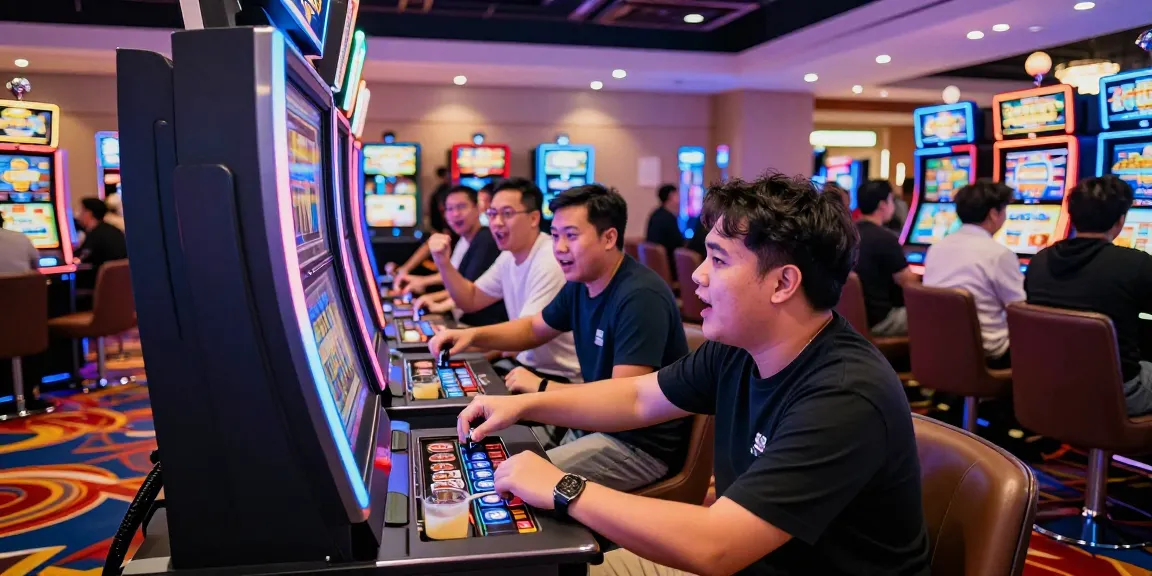 Engaging gaming atmosphere featuring players enjoying slot gacor machines in a vibrant casino.