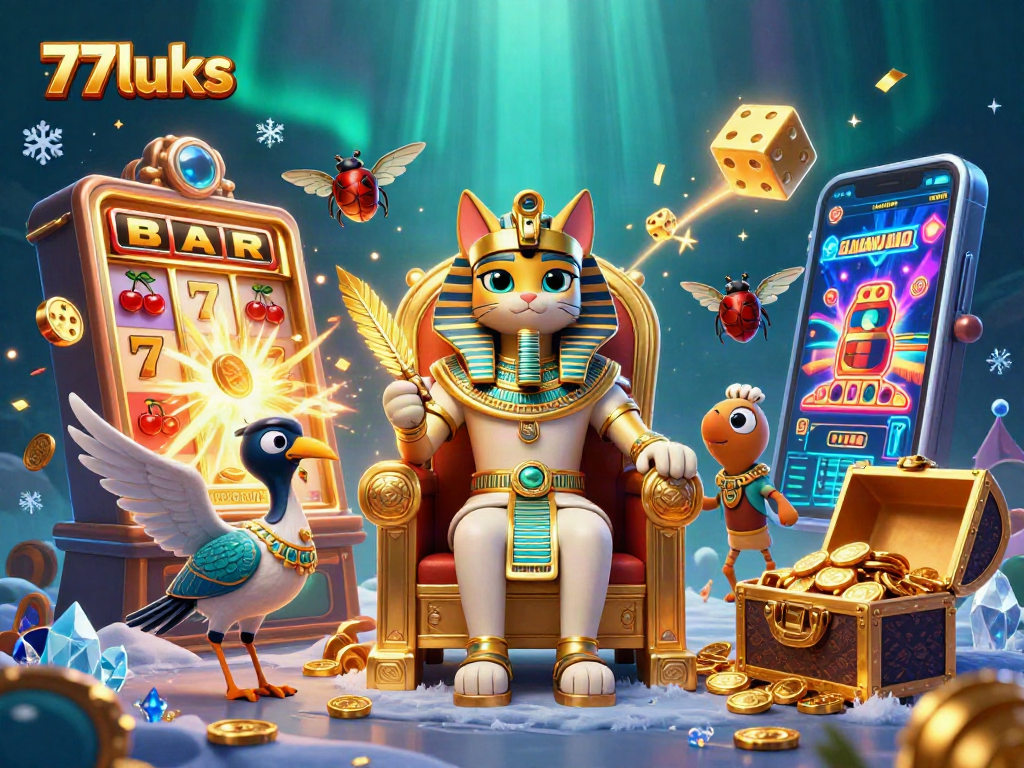 77lucks menawarkan pengalaman bermain slot yang menarik dengan ilustrasi kasino yang menakjubkan.