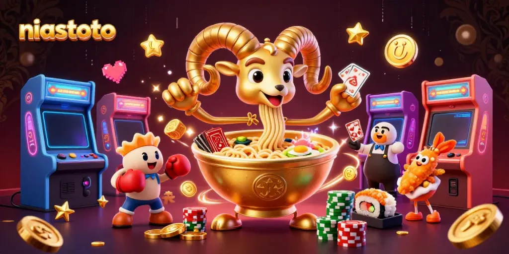 Experience thrilling gameplay at niastoto with a vibrant casino scene featuring lively characters and gaming excitement.