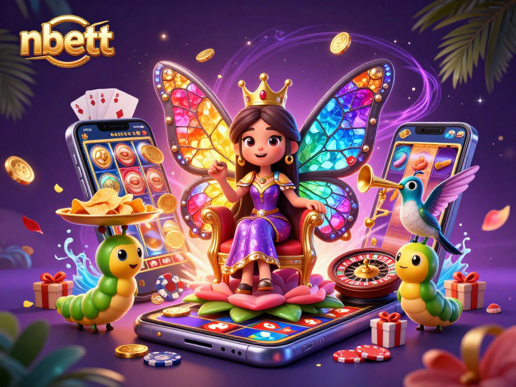 Experience ultimate fun at nbett with vibrant 3D casino characters and exciting gaming elements.