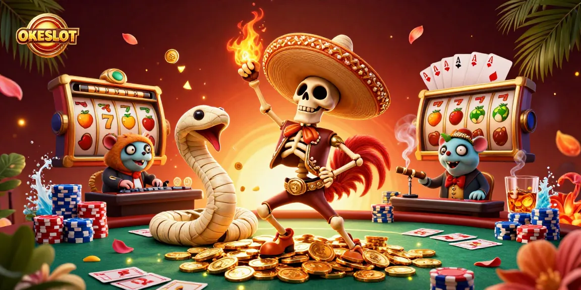 Menangkan hadiah di slot dengan OKESLOT sambil menikmati suasana kasino yang meriah.