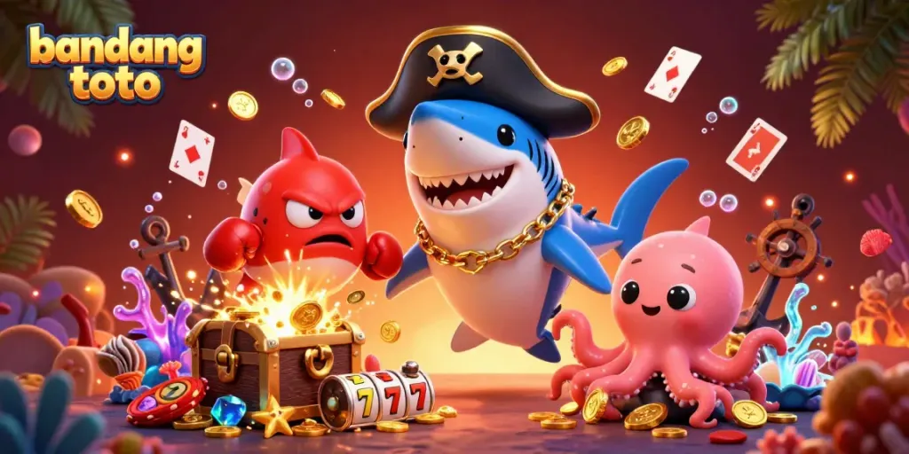 Experience the excitement of bandung toto with a vibrant underwater casino scene featuring thrilling game elements.