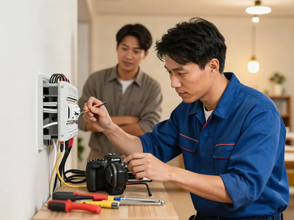 Expert local electrical services provider working on slot toto systems for community clients.