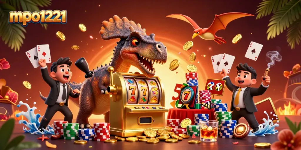 mpo1221 memicu jackpot di mesin slot saat dinosaurus beraksi di kasino