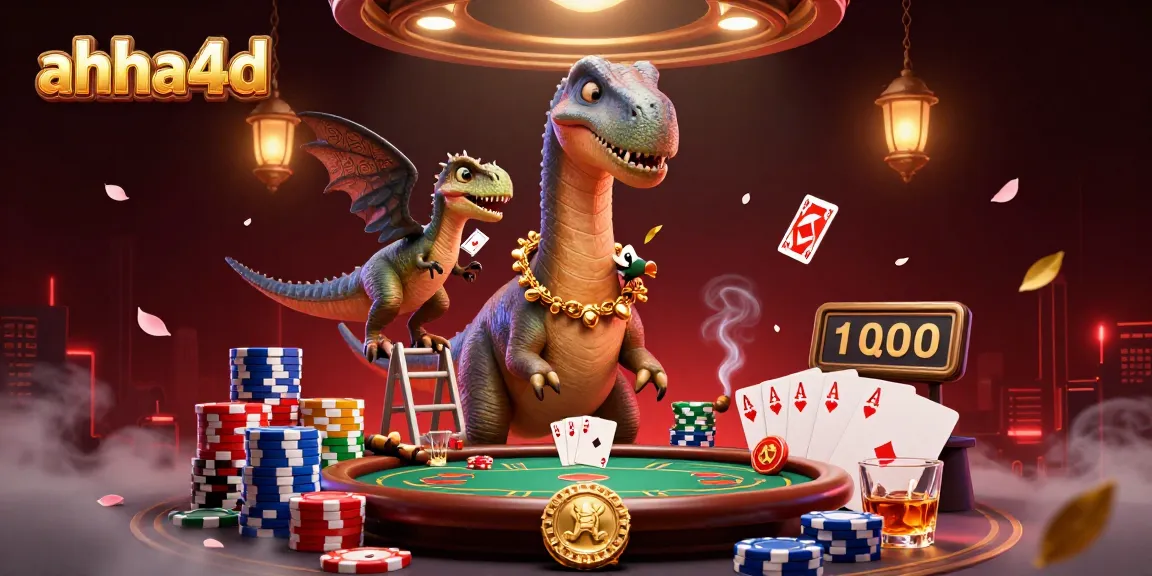 Experience high-stakes gaming action with ahha4d's vibrant 3D casino scene.