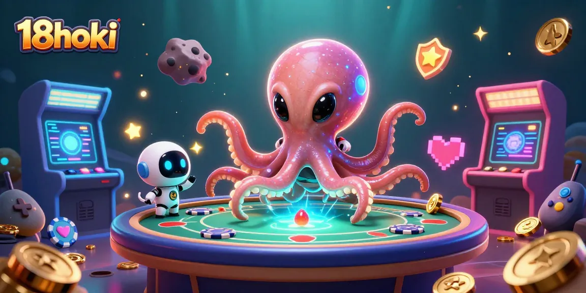 Play at 18hoki and witness a vibrant world of alien-themed gambling with exciting poker action!