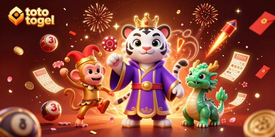 Experience the excitement of toto togel with vibrant characters and engaging lottery elements.