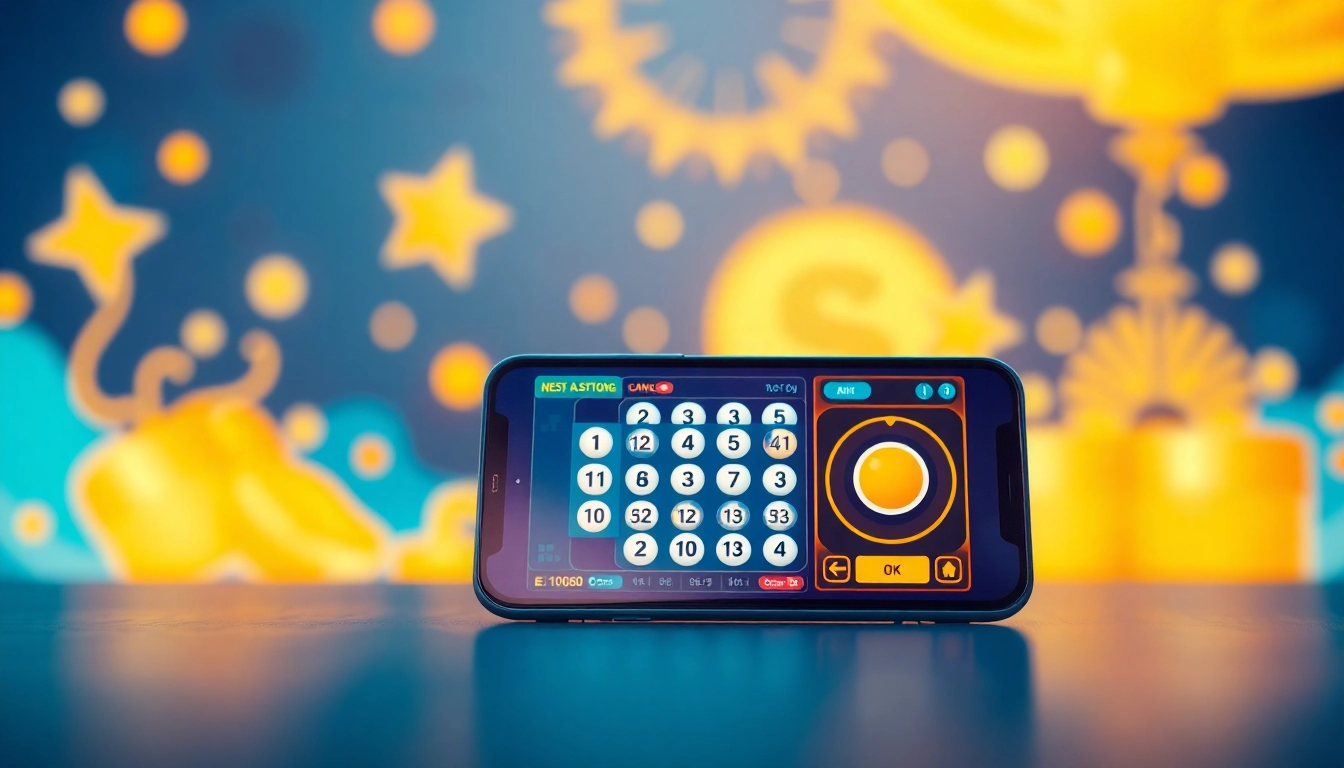 Menampilkan antarmuka digital situs togel online yang modern dan interaktif dalam suasana yang menarik.