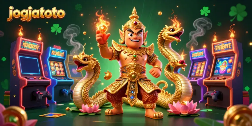 Experience thrilling gameplay at jogjatoto with vibrant casino elements and enchanting characters.