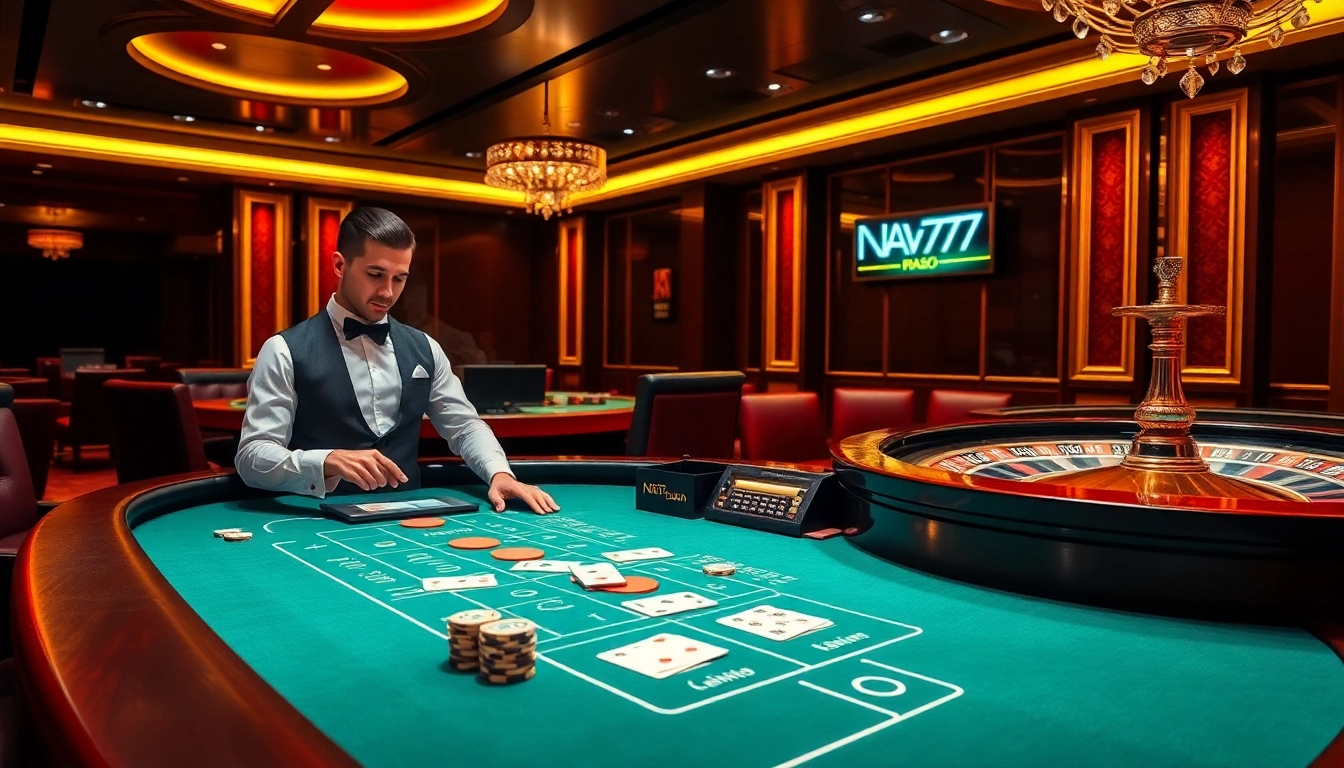 Experience thrilling gameplay at NA777's live casino, featuring immersive tables and professional dealers.