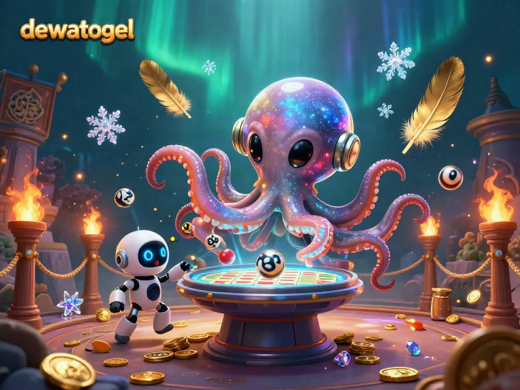 Mengikuti permainan lotere di Dewatogel dengan bola bernomor mengorbit dan efek visual yang menarik.