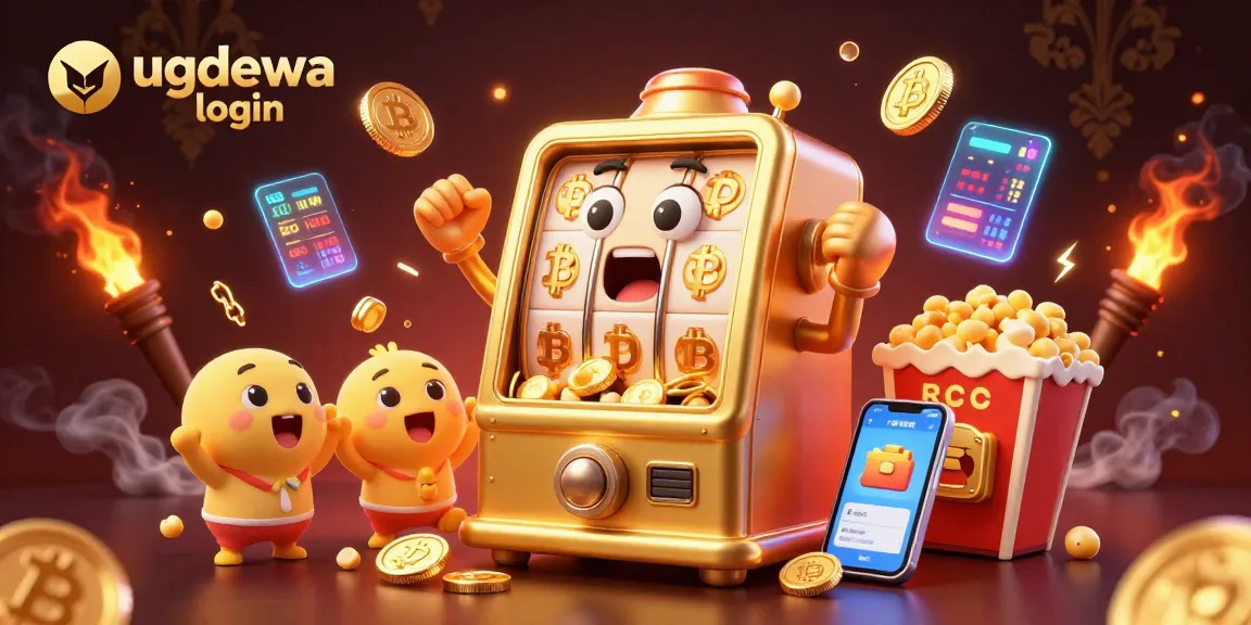 Play with the ugdewa login to hit jackpots in this exciting casino illustration!