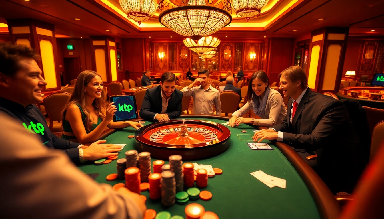 Experience thrilling gameplay with ktp jitu at the vibrant casino table, featuring poker chips and cards.