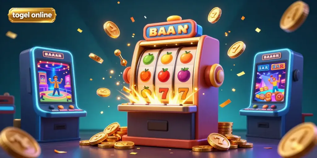 Momen bersejarah dalam togel online dengan mesin slot besar meledak koin emas.