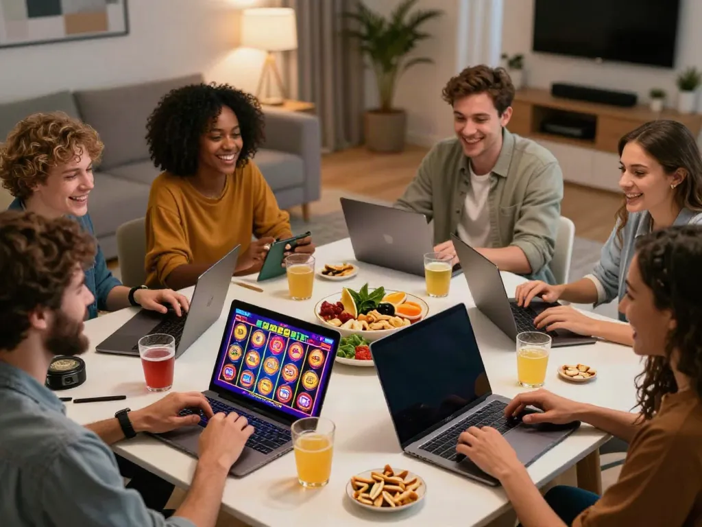 Pengalaman bermain slot online AHHA4D dengan teman-teman dalam suasana ceria.
