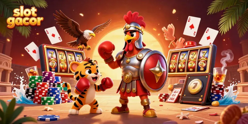 Menghasilkan slot gacor dengan kombinasi karakter kartun di arena kasino 3D.