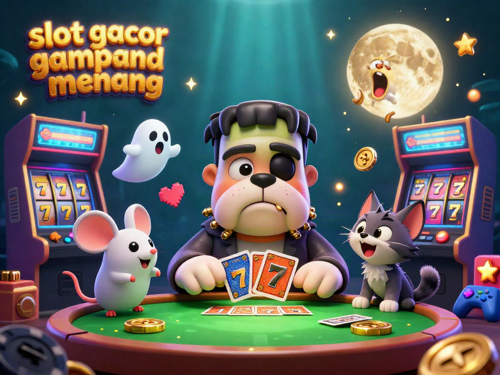 Engage with fun and dynamic gameplay in a vibrant scene featuring slot gacor gampang menang elements in 3D.